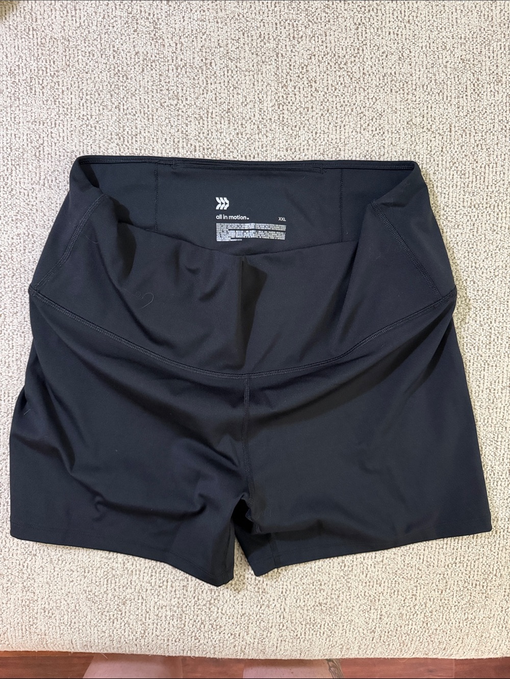 all in motion Black High-Rise Bike Shorts
